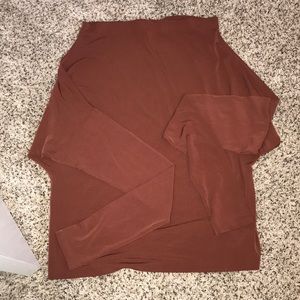 Long sleeve stretch boat neck top!